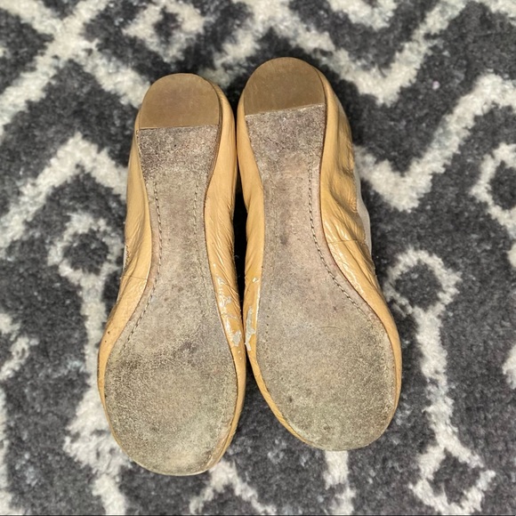 Tory Burch Caroline Patent Leather Scrunch Ballet Flats - Picture 6 of 8